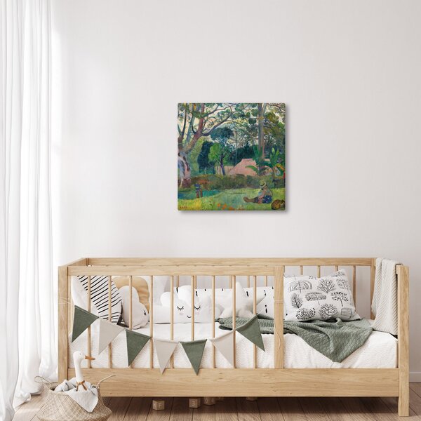 Obraz - Paul Gauguin, Te raau rahi (The Big Tree), reprodukce (30x30 cm)