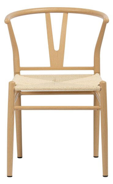 Židle banketní kavárenské Comfort s přírodním pletem - přírodní barva