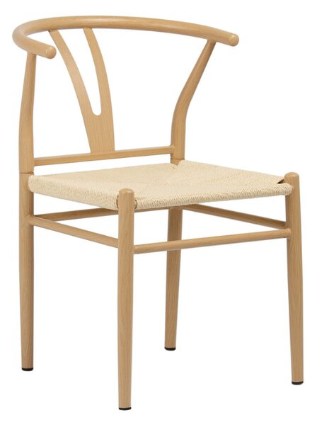 Židle banketní kavárenské Comfort s přírodním pletem - přírodní barva