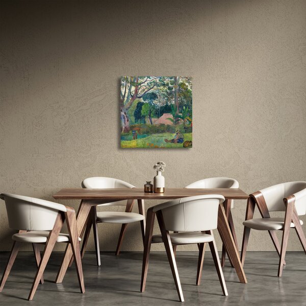 Obraz - Paul Gauguin, Te raau rahi (The Big Tree), reprodukce (30x30 cm)