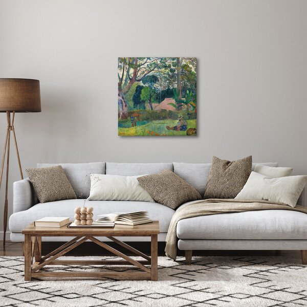 Obraz - Paul Gauguin, Te raau rahi (The Big Tree), reprodukce (30x30 cm)