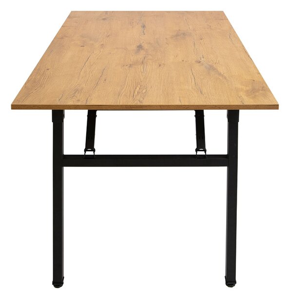 Banketní konferenční stůl rozkládací o rozměrech 160x90 cm v barvě dubu Lancelot