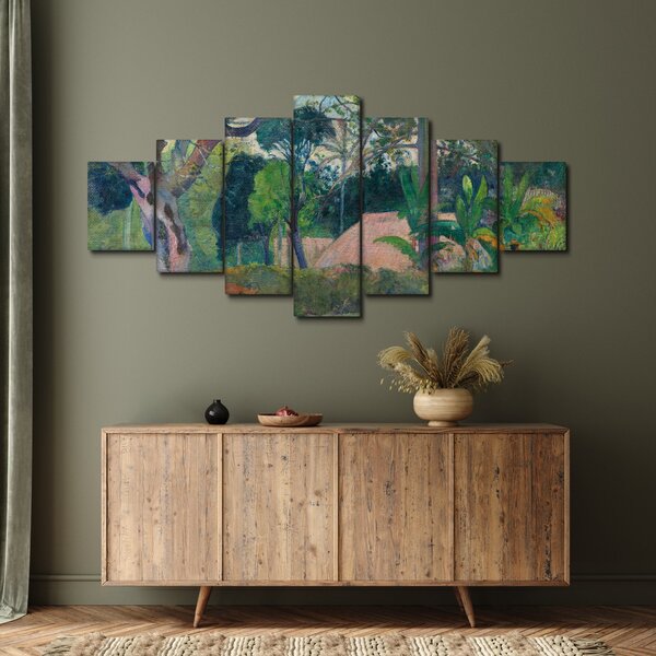 Obraz - Paul Gauguin, Te raau rahi (The Big Tree), reprodukce (210x100 cm)