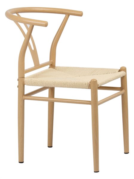 Židle banketní kavárenské Comfort s přírodním pletem - přírodní barva