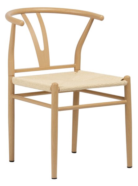 Židle banketní kavárenské Comfort s přírodním pletem - přírodní barva