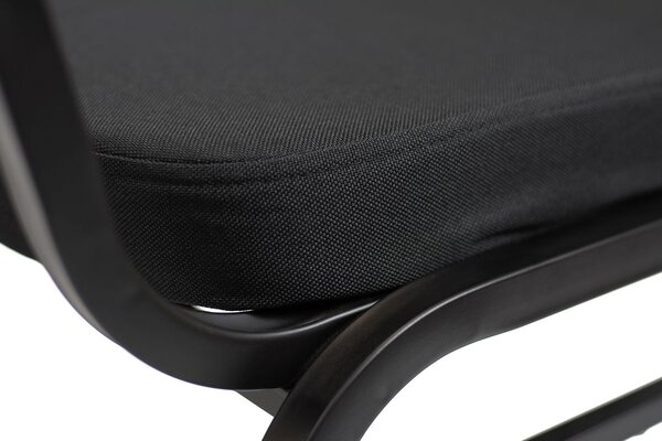 Banketní židle Luxus Dark 25x25x1.2 - hladká černá