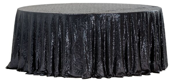 Stříkaný ubrus černý průměr 340 cm