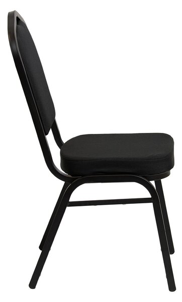 Banketní židle Luxus Dark 25x25x1.2 - hladká černá
