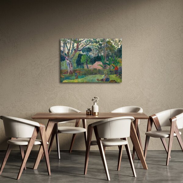 Obraz - Paul Gauguin, Te raau rahi (The Big Tree), reprodukce (70x50 cm)