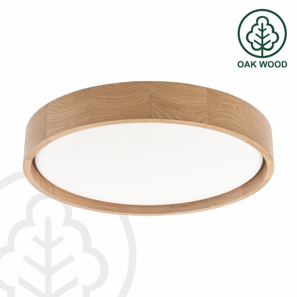 Brilagi - LED Stropní svítidlo MANAROLA PLAIN LED/24W/230V 4000K pr. 41 cm dub