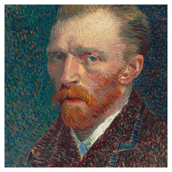 Obraz - Vincent van Gogh, Self-Portrait, reprodukce (30x30 cm)
