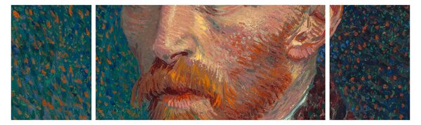 Obraz - Vincent van Gogh, Self-Portrait, reprodukce (170x50 cm)