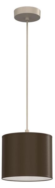 Lustr na lanku ARDEN 1xE27/15W/230V pr. 18 cm béžová/hnědá