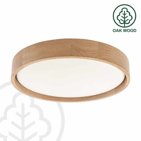 Brilagi - LED Stropní svítidlo MANAROLA PLAIN LED/24W/230V 3000K pr. 41 cm dub