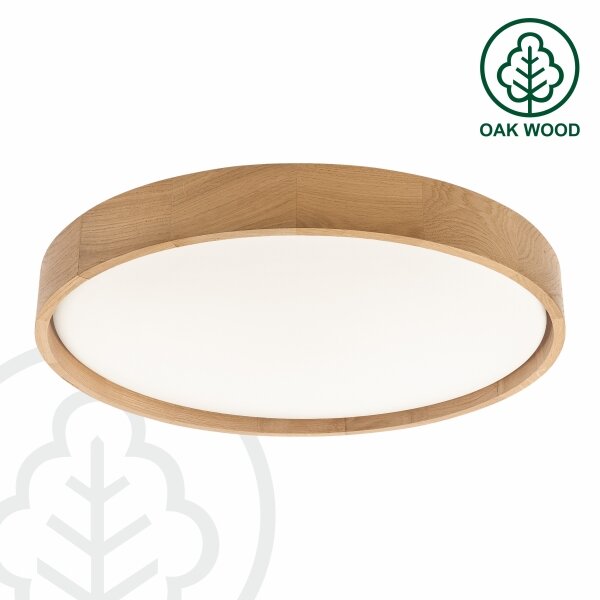 Brilagi - LED Stropní svítidlo MANAROLA PLAIN LED/36W/230V 3000K pr. 48 cm dub