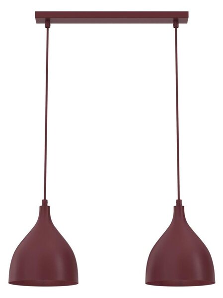 Lustr na lanku NOAK CLASSIC 2xE27/15W/230V burgundy