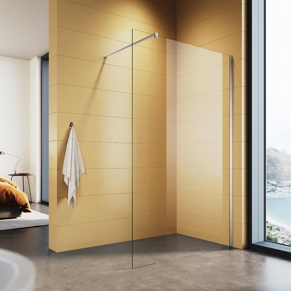 SONNI Sprchová zástěna NANO-GLASS (76 cm) Sklo do sprchy s 8mm tvrzeným bezpečnostním sklem, výška 200 cm