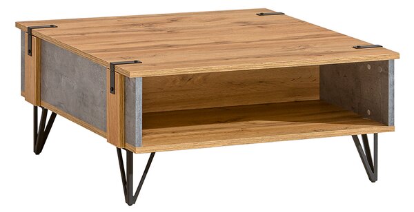 Konferenční stolek do obývacího pokoje 80 cm Lofter L12 Betonový Millenium Oak Wotan