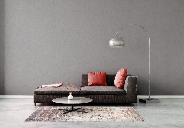A.S. Création | Vliesová tapeta na zeď Profitex 2022 39036-2 | 0,53 x 10,05 m | metalická, šedá