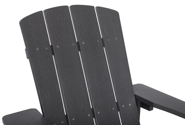 Zahradní židle ADIRONDACK Tmavě šedá