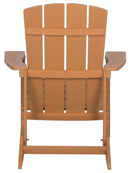 Zahradní židle ADIRONDACK s podnožkou Hnědá