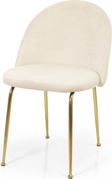 Sametová jídelní židle Milton & Oldbrook Luxor Beige