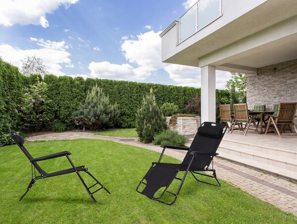 Lehátko kov černé ModernHome