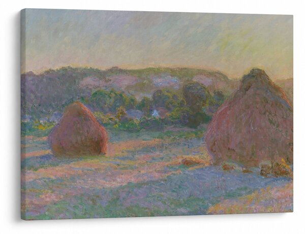 Obraz - Claude Monet, Stacks of Wheat (End of Summer), reprodukce (70x50 cm)