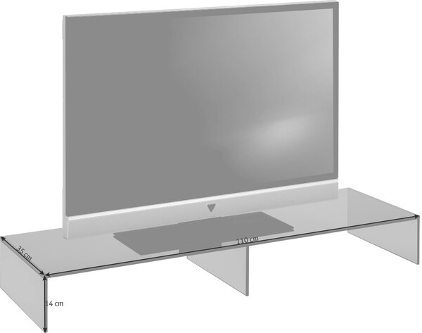 TV NÁSTAVEC, sklo, čiré Xora - TV příslušenství