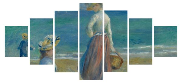 Obraz - Auguste Renoir, Figures on the Beach, reprodukce (210x100 cm)