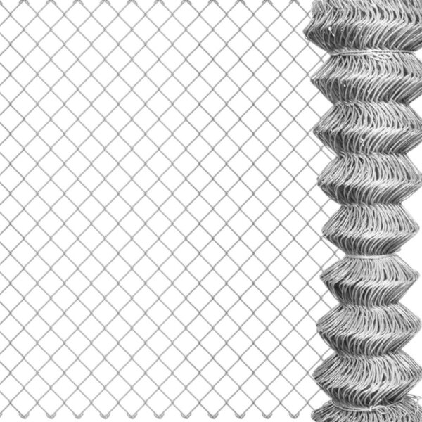 Pozinkovaná síť pro ohrady zvířat s rombovým okem 50×50, role 25 m, průměr drátu 2,2 mm – 125 cm