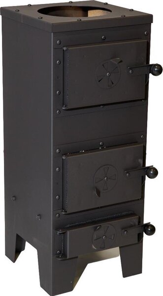 HUKA HK-0153 Kamna se šamotem 77 x 39 x 29 cm, 7,5 kW