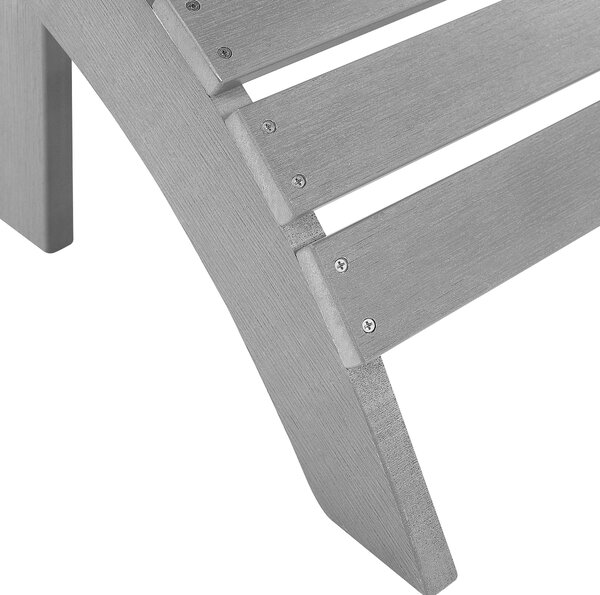 Zahradní podnožka ADIRONDACK Světle šedá