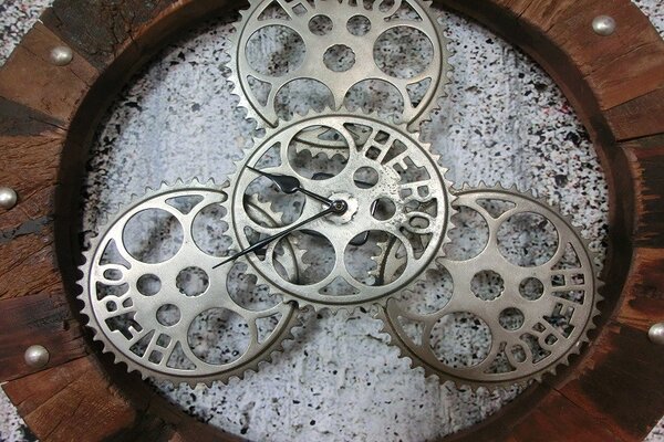 (3448) OLD CLOCK dřevěné nástěnné hodiny