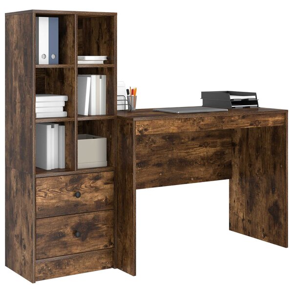 Stůl Kouřový dub 145.5 x 50 x 127 cm 2 ks 3337373