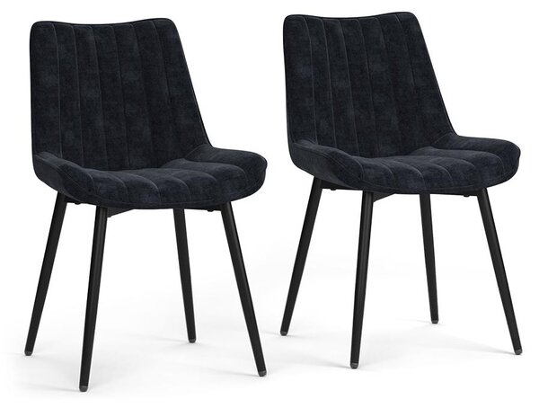 Židle jídelny Vicco Ravlo Černá 51 x 57 cm Sada 2 kusů, Model 61386