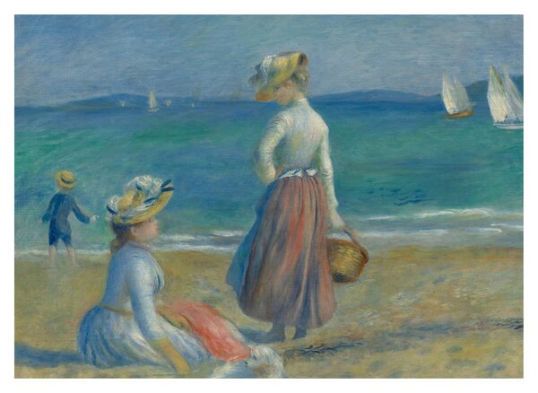 Obraz - Auguste Renoir, Figures on the Beach, reprodukce (70x50 cm)
