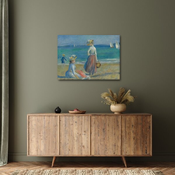 Obraz - Auguste Renoir, Figures on the Beach, reprodukce (70x50 cm)