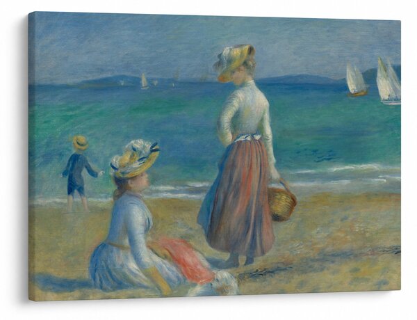 Obraz - Auguste Renoir, Figures on the Beach, reprodukce (70x50 cm)