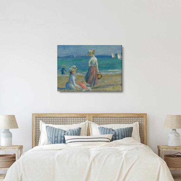 Obraz - Auguste Renoir, Figures on the Beach, reprodukce (70x50 cm)