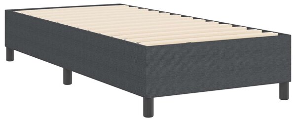 Rám platformy Tmavě šedá 80 x 200 cm Žebrovaná látka 3337378