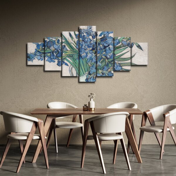 Obraz - Vincent van Gogh, Irises, reprodukce (210x100 cm)