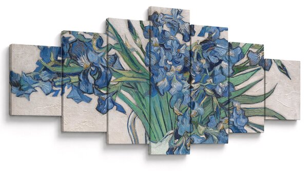 Obraz - Vincent van Gogh, Irises, reprodukce (210x100 cm)