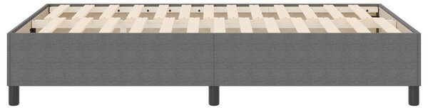 Rám platformy Světle šedá 120 x 190 cm Žebrovaná látka 3337397
