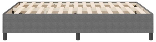 Rám platformy Světle šedá 140 x 190 cm Žebrovaná látka 3337407