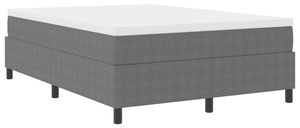 Rám platformy Světle šedá 140 x 190 cm Žebrovaná látka 3337407