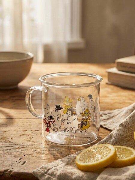 Sinsay - Skleněný hrnek s uchem The Moomins - vícebarevná
