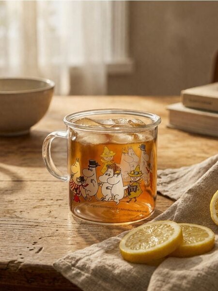 Sinsay - Skleněný hrnek s uchem The Moomins - vícebarevná