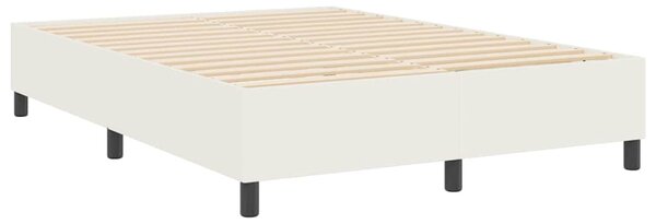 Rám platformy Krémová 140 x 190 cm Žebrovaná látka 3337409