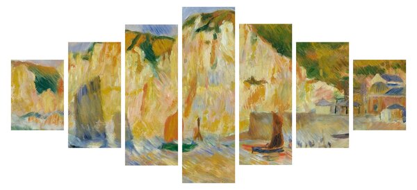Obraz - Auguste Renoir, Sea and Cliffs, reprodukce (210x100 cm)